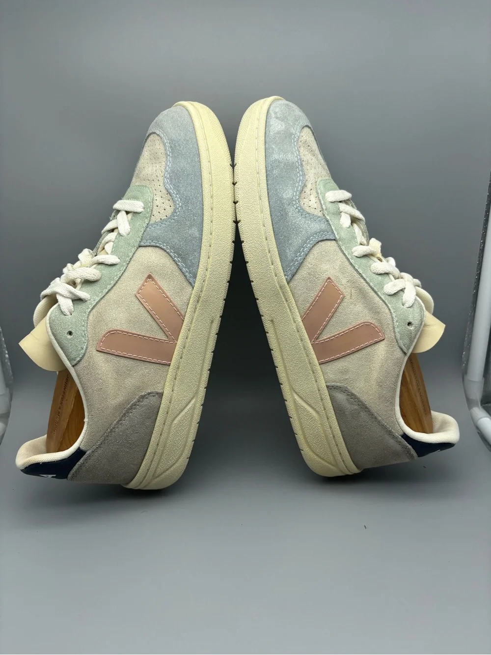 Veja | V-10 Suede Shoes - Color Block ; Womens 8